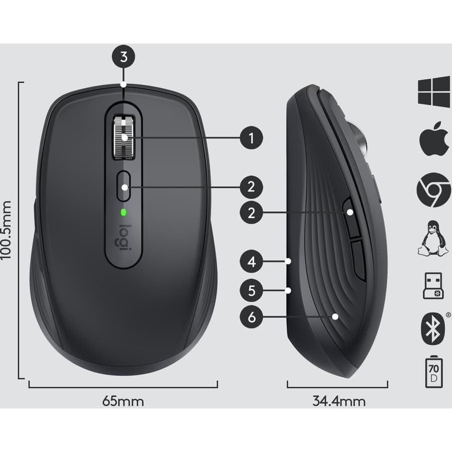 LOGITECH SOURCING LOGITECH MX ANYWHERE 3 WL MOUSE view 9