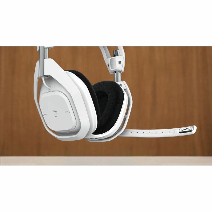 Logitech A50 X wireless gaming headset with base station in white