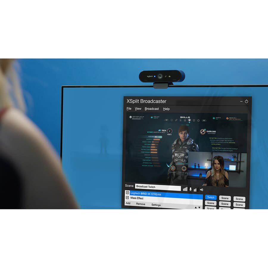 Logitech Brio Stream USB 3.0 webcam for 4K streaming and professional video calls