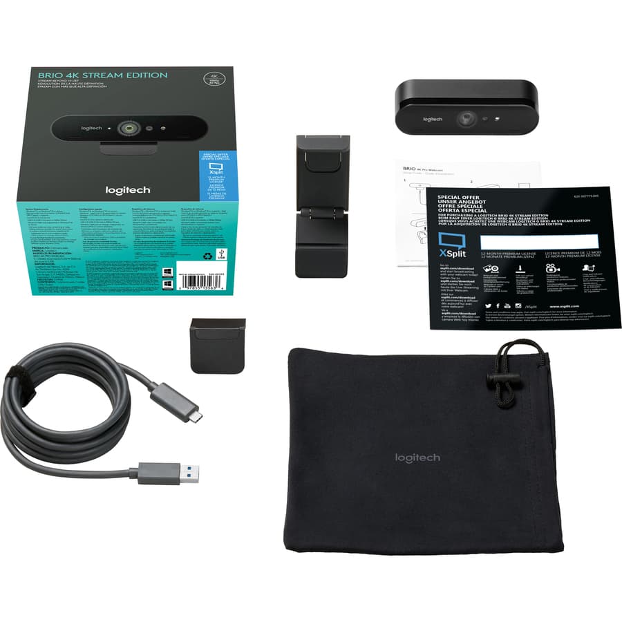 Logitech Brio Stream USB 3.0 webcam for 4K streaming and professional video calls