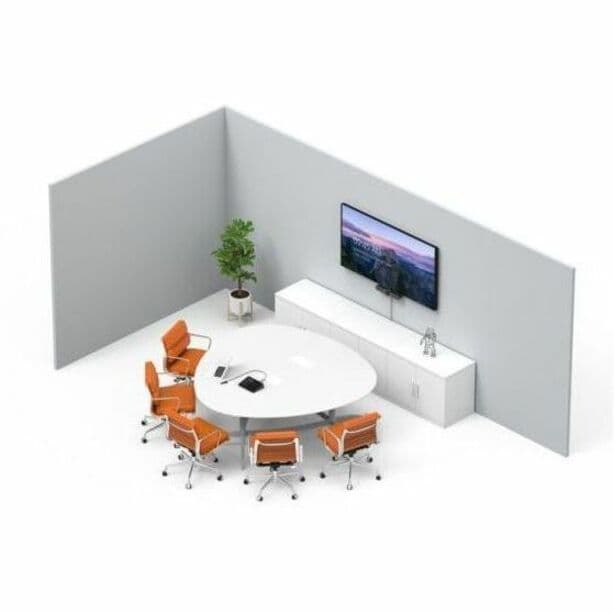 Logitech Microsoft Teams room bundle with Tap, Meetup 2, and Cat5e kit