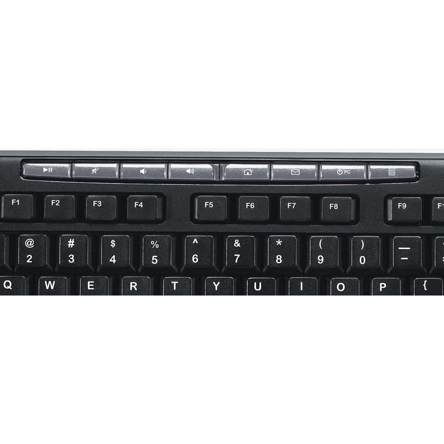 Logitech MK200 wired USB media combo keyboard and mouse for office desktops
