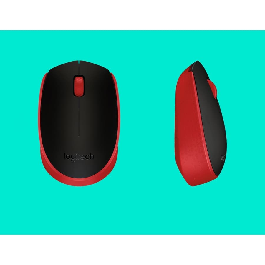 M170 Red Clamshell Mouse view 7