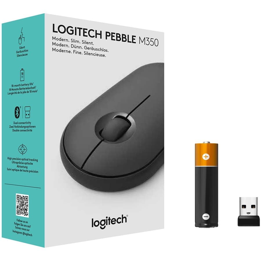 LOGITECH SOURCING LOGITECH PEBBLE WIRELESS MOUSE WITH BLUETOOTH OR 2.4 GHZ RECEIVER view 7