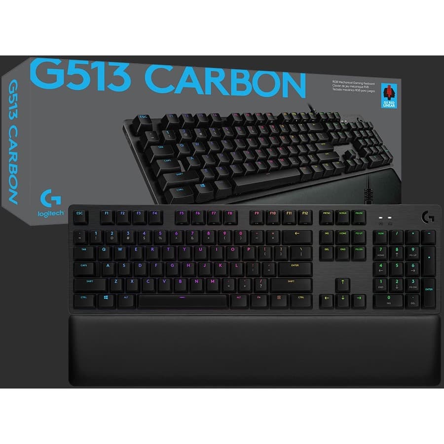LOGITECH GAMING G513 CARBON LIGHTSYNC RGB MECHANICAL GAMING KEYBOARD LINEAR view 9