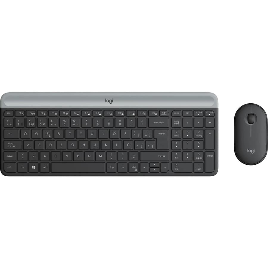 Logitech MK470 slim wireless keyboard and mouse combo in graphite