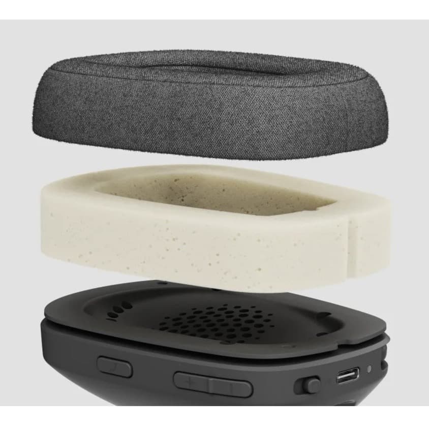 Logitech Zone Vibe 125 Graphite wireless Bluetooth over-ear headset with built-in microphone