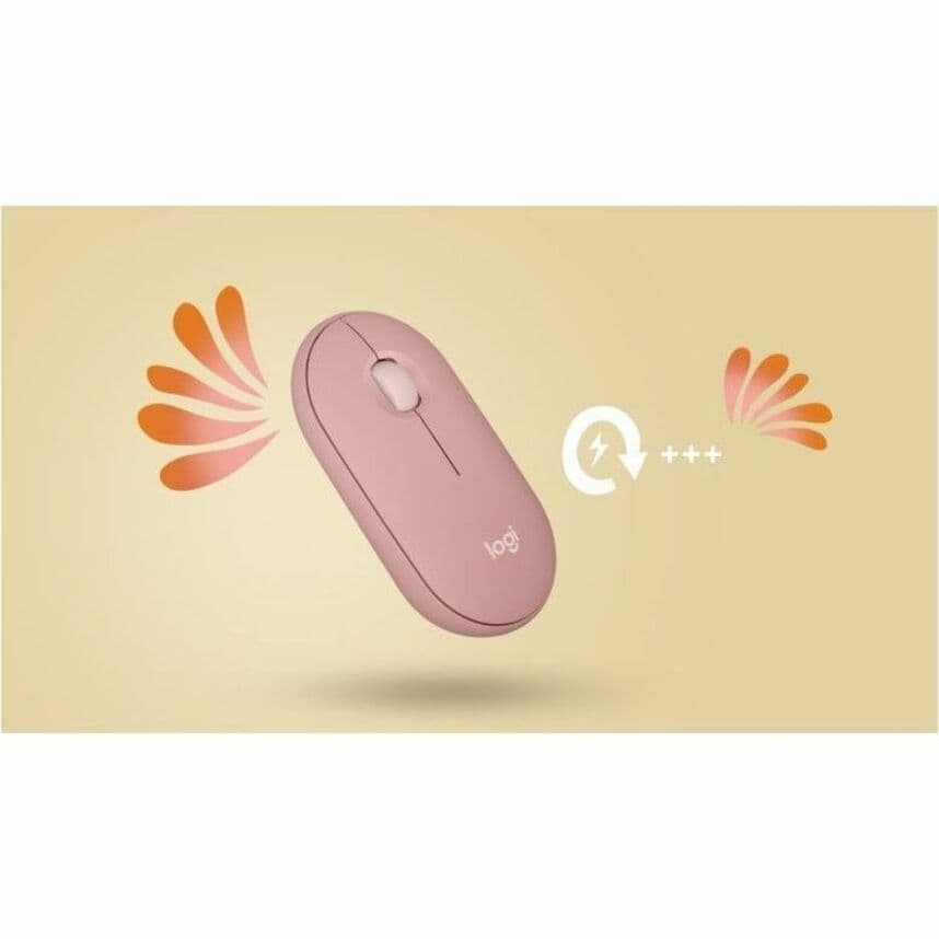 Pebble Mouse 2 M350s- Tonal Rose LAT view 11