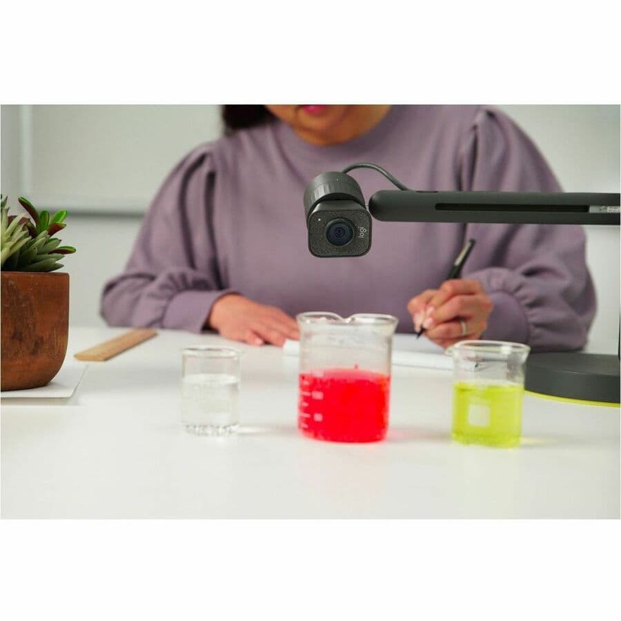 Logitech REACH document camera with clamp mount for flexible tabletop installation