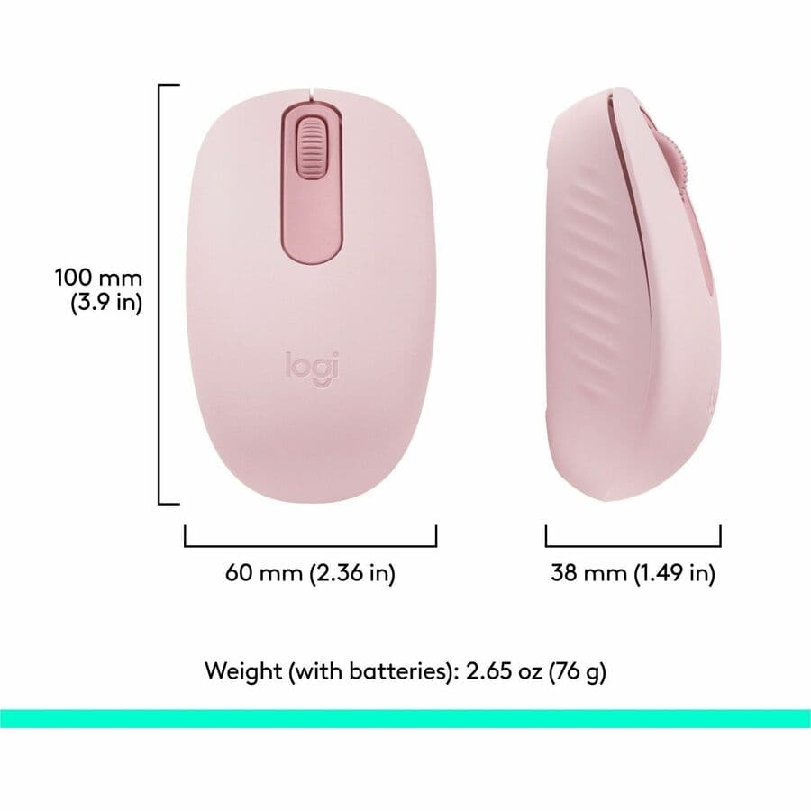 LOGITECH - COMPUTER ACCESSORIES M196 WIRELESS MOUSE (ROSE) view 7