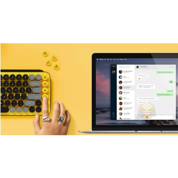 LA POP KEY WLS MECH KYBD EMOJI YLW SP view 14