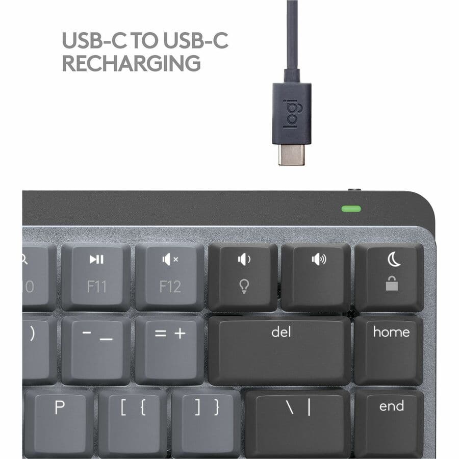 Logitech MX Mechanical Mini for Mac wireless illuminated keyboard in Space Gray