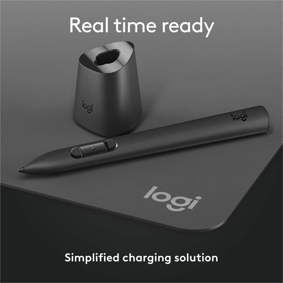 Logitech MX Ink Combo MR stylus with charging dock for Meta Quest