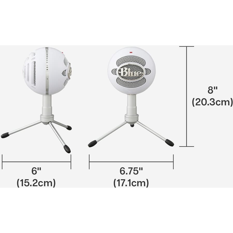 Logitech LA SNOWBALL ICE WHT 988-000070 white desktop USB microphone