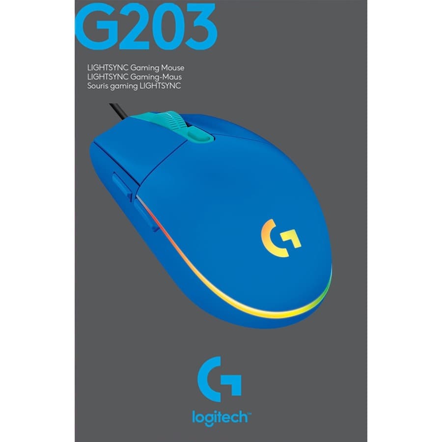 G203 LTSYNC Gming Mouse Blue view 9