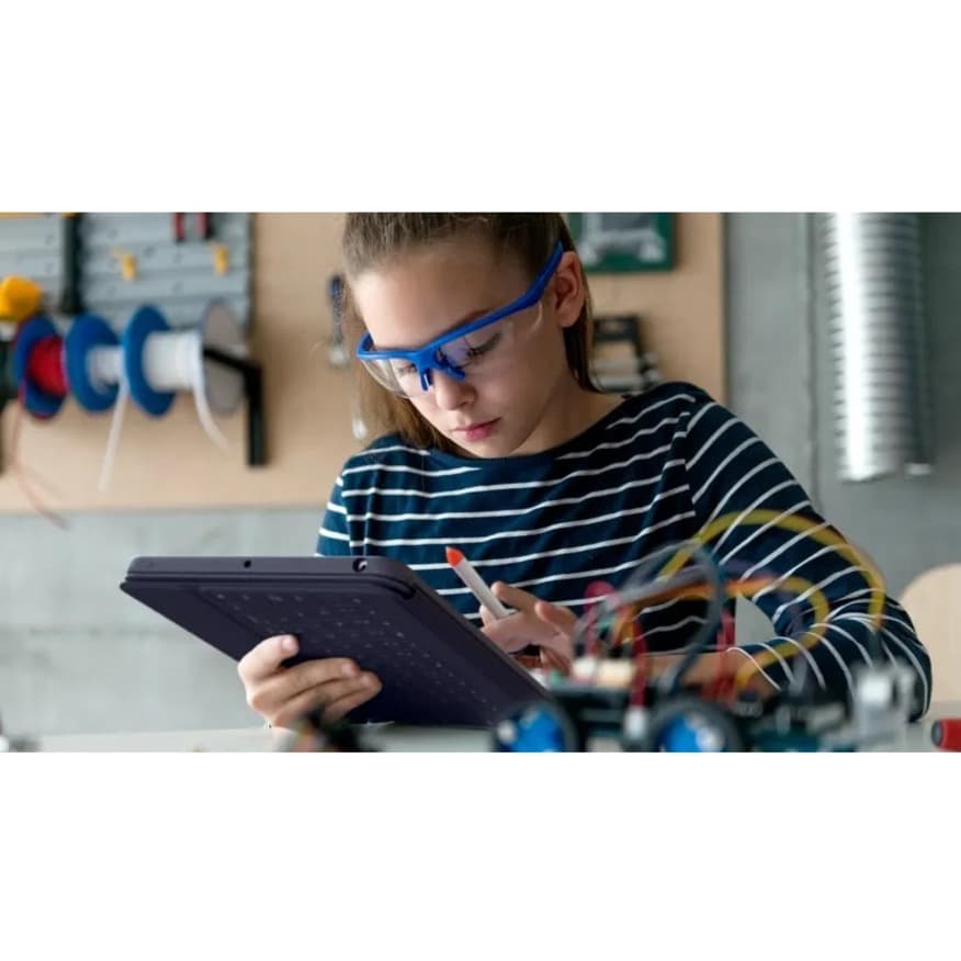 Logitech Crayon EDU-Apple stylus with orange tip for Apple iPad classroom use