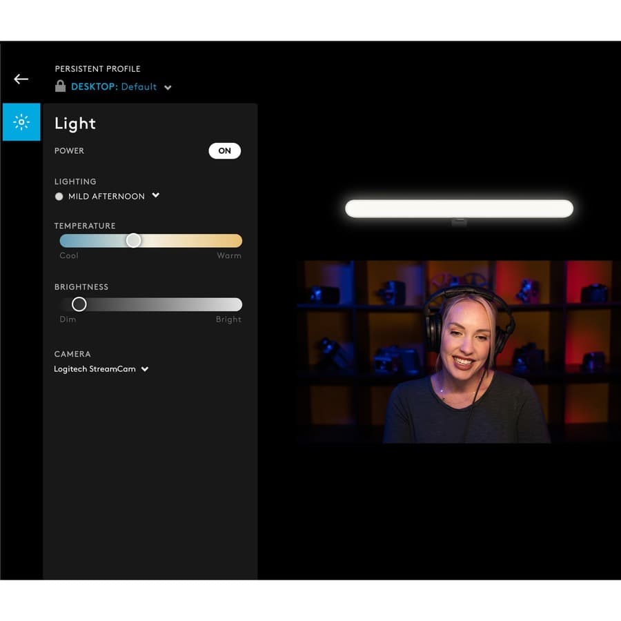 Logitech Litra Beam Premium Key Light with TrueSoft for desktop video lighting
