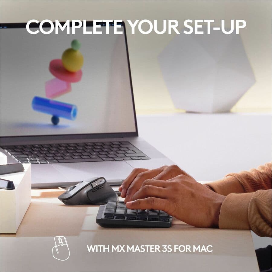 Logitech MX Mechanical Mini for Mac wireless illuminated keyboard in Space Gray