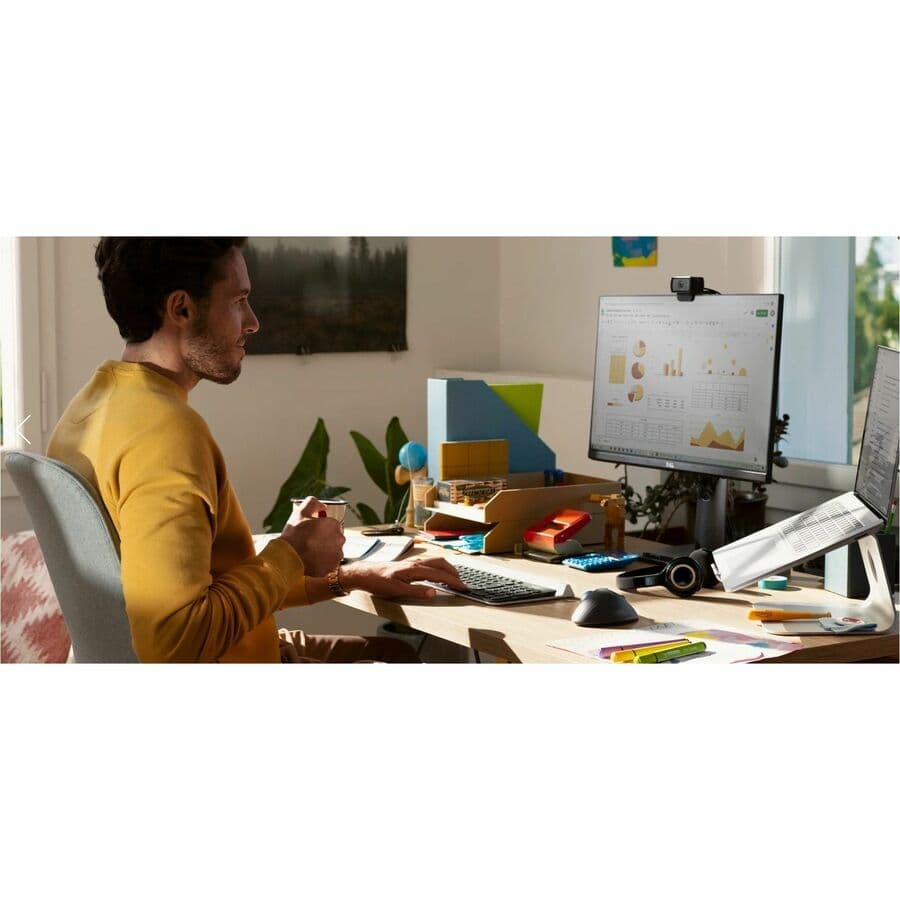 Logitech ERGO M575 wireless trackball mouse in black for ergonomic desktop navigation