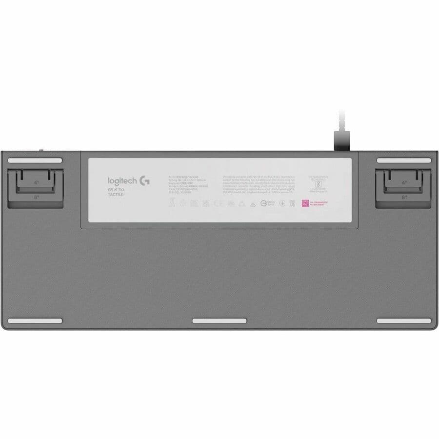 LOGITECH G515 TKL WIRED GAMING KEYBOARD - WHITE - TACTILE - US view 8