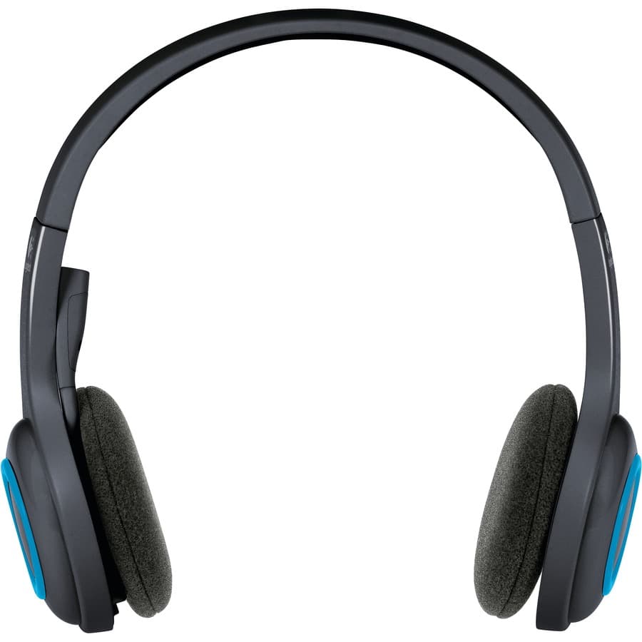 Logitech H600 wireless binaural headset with boom microphone in blue
