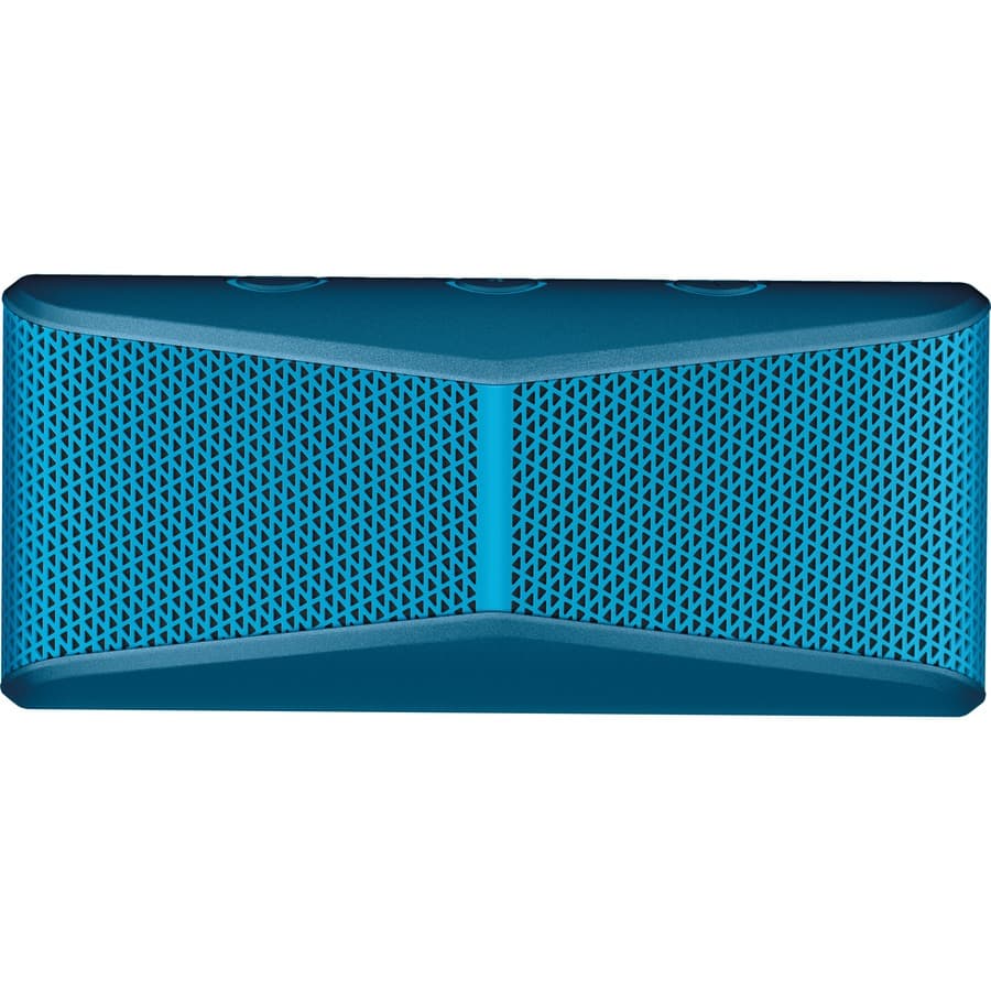 Logitech LA X300 wireless mobile speaker with red housing