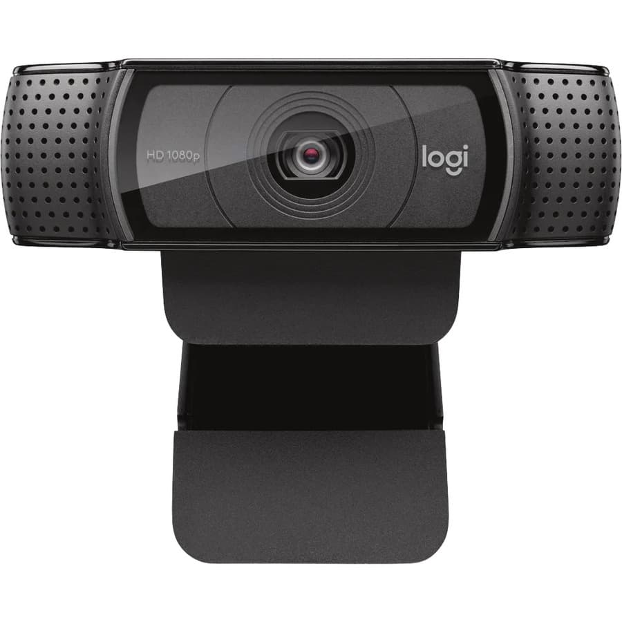 Logitech C920 HD Pro Webcam with autofocus and built-in microphone for Full HD 1080p video