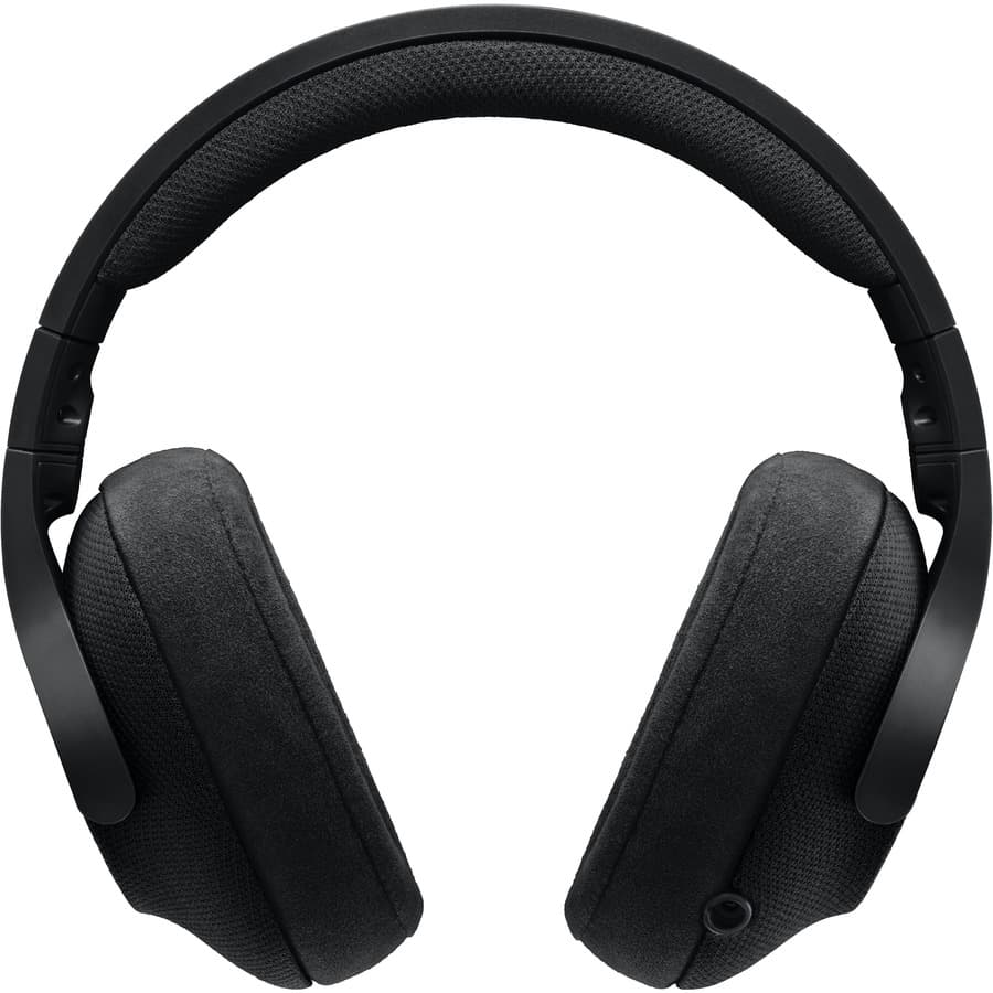 Logitech G433 black wired gaming headset with over-ear cups and boom microphone