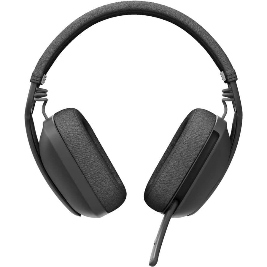 Logitech Zone Vibe 125 Graphite wireless Bluetooth over-ear headset with built-in microphone