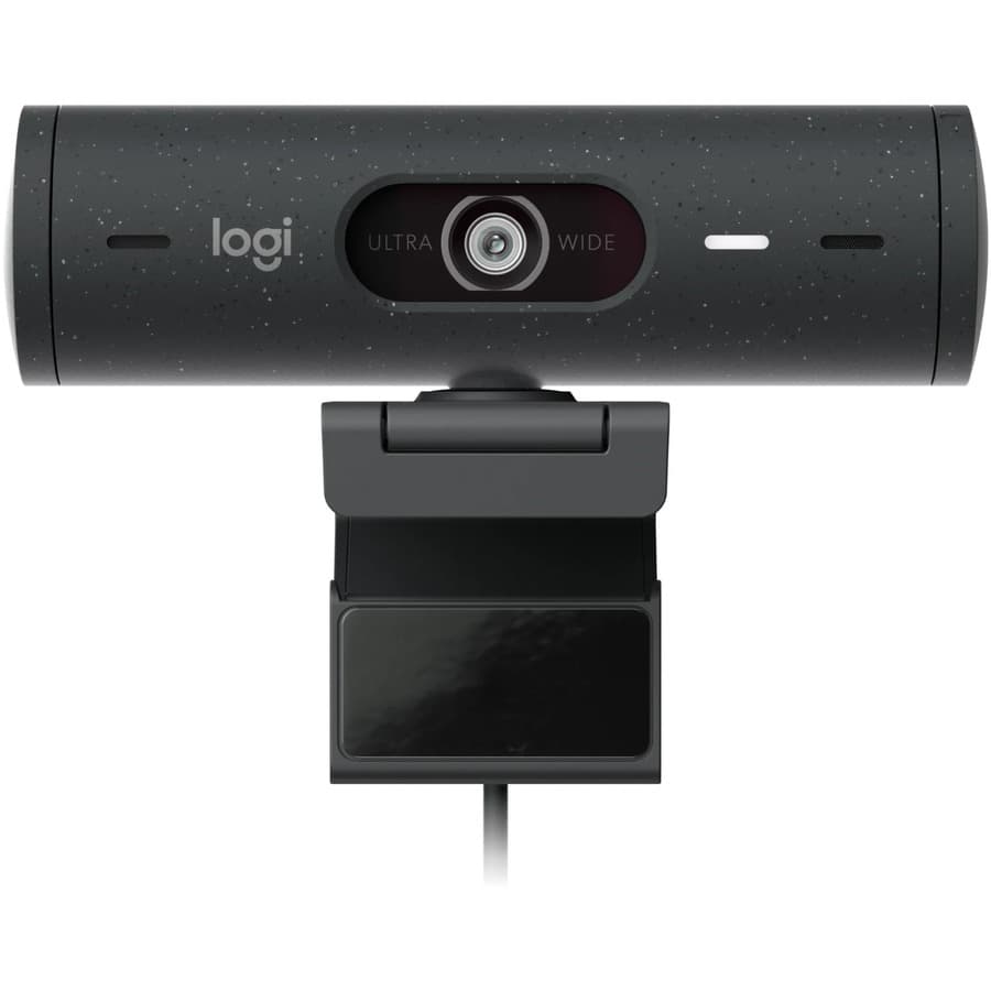 Logitech Brio 505 webcam in graphite with USB-C for business video meetings