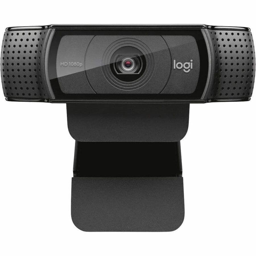 Logitech HD Pro Webcam C920 USB webcam with 1080p video, autofocus, and stereo microphone