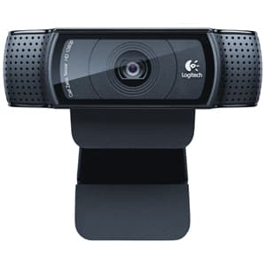 Logitech C920 Pro webcam with Full HD 1080p video, auto-focus, and USB 2.0
