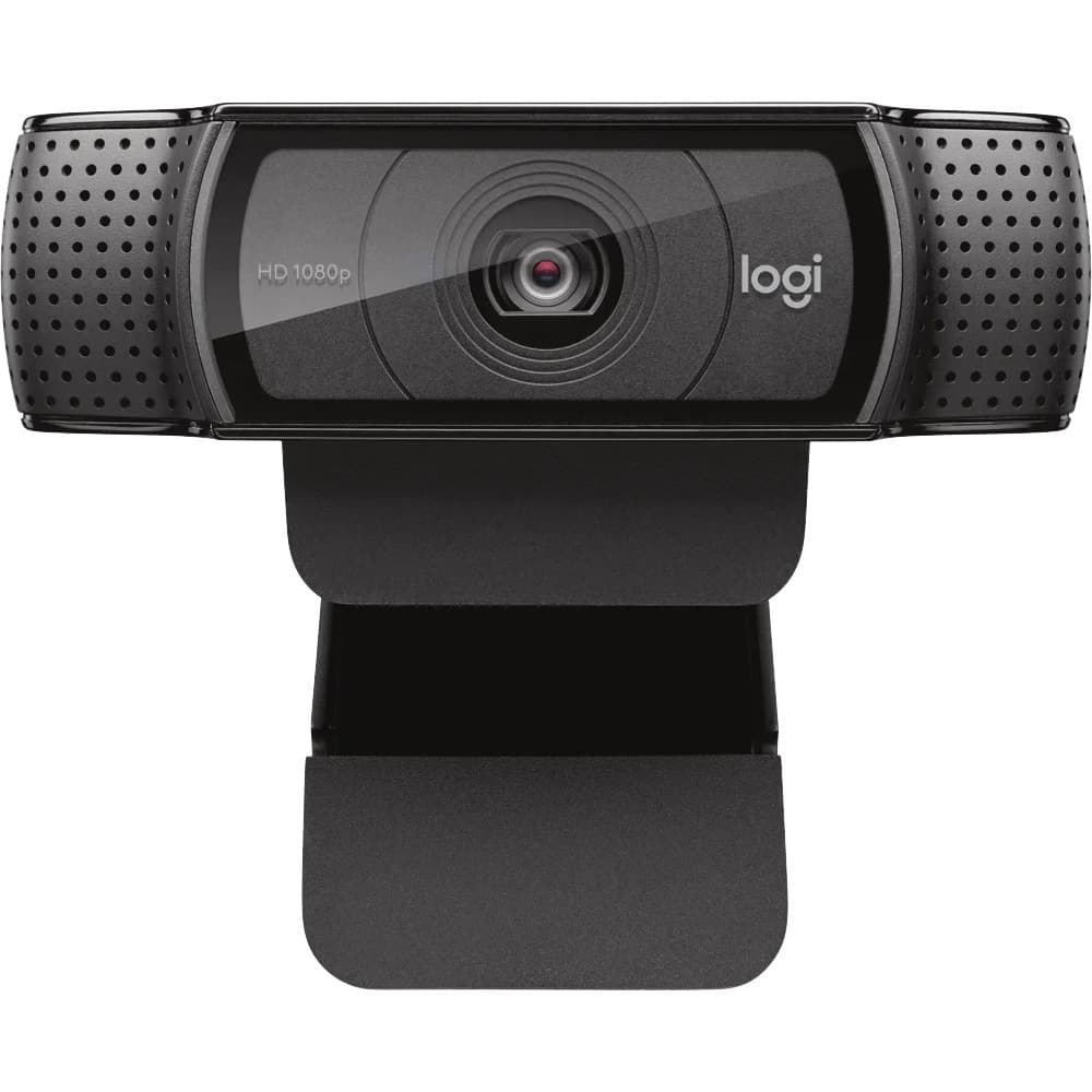 Logitech C920 HD Pro Webcam with autofocus and built-in microphone for Full HD 1080p video