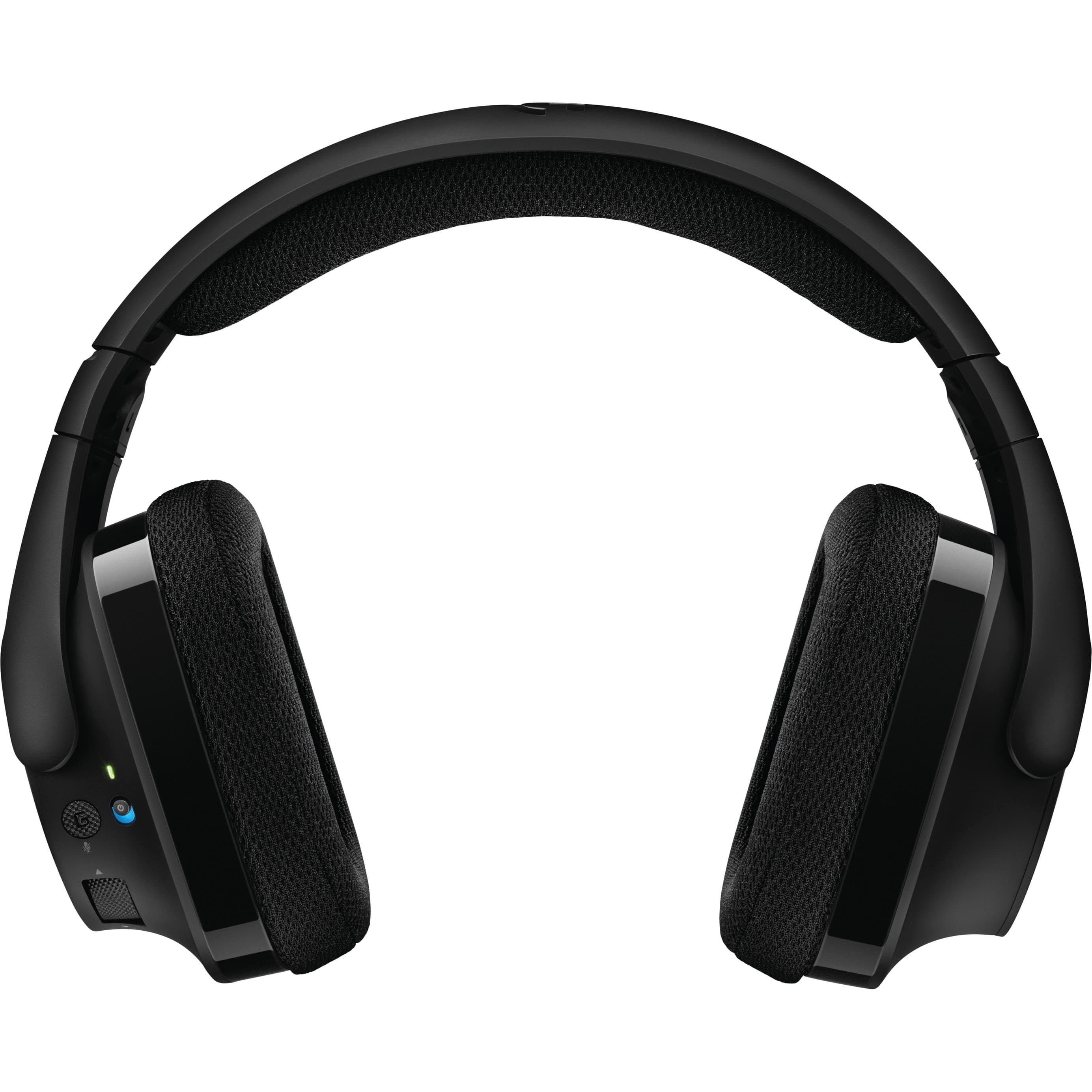 Logitech G533 wireless gaming headset with over-ear cups and boom microphone
