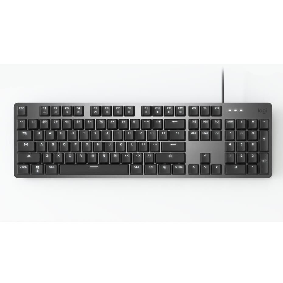 Logitech K845 mechanical illuminated keyboard with Cherry Red switches and white backlighting