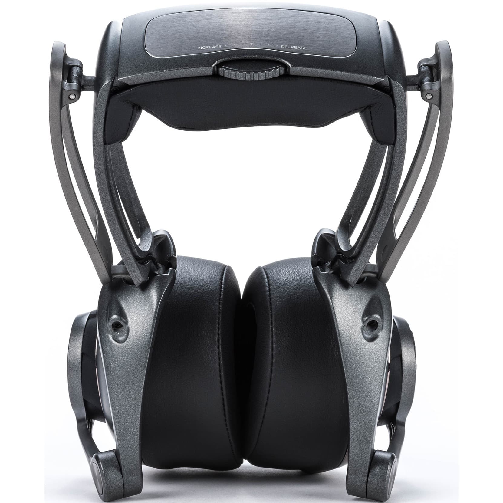 Black Blue Mix Fi studio headphones with over-the-ear binaural earcups and built-in audiophile amp