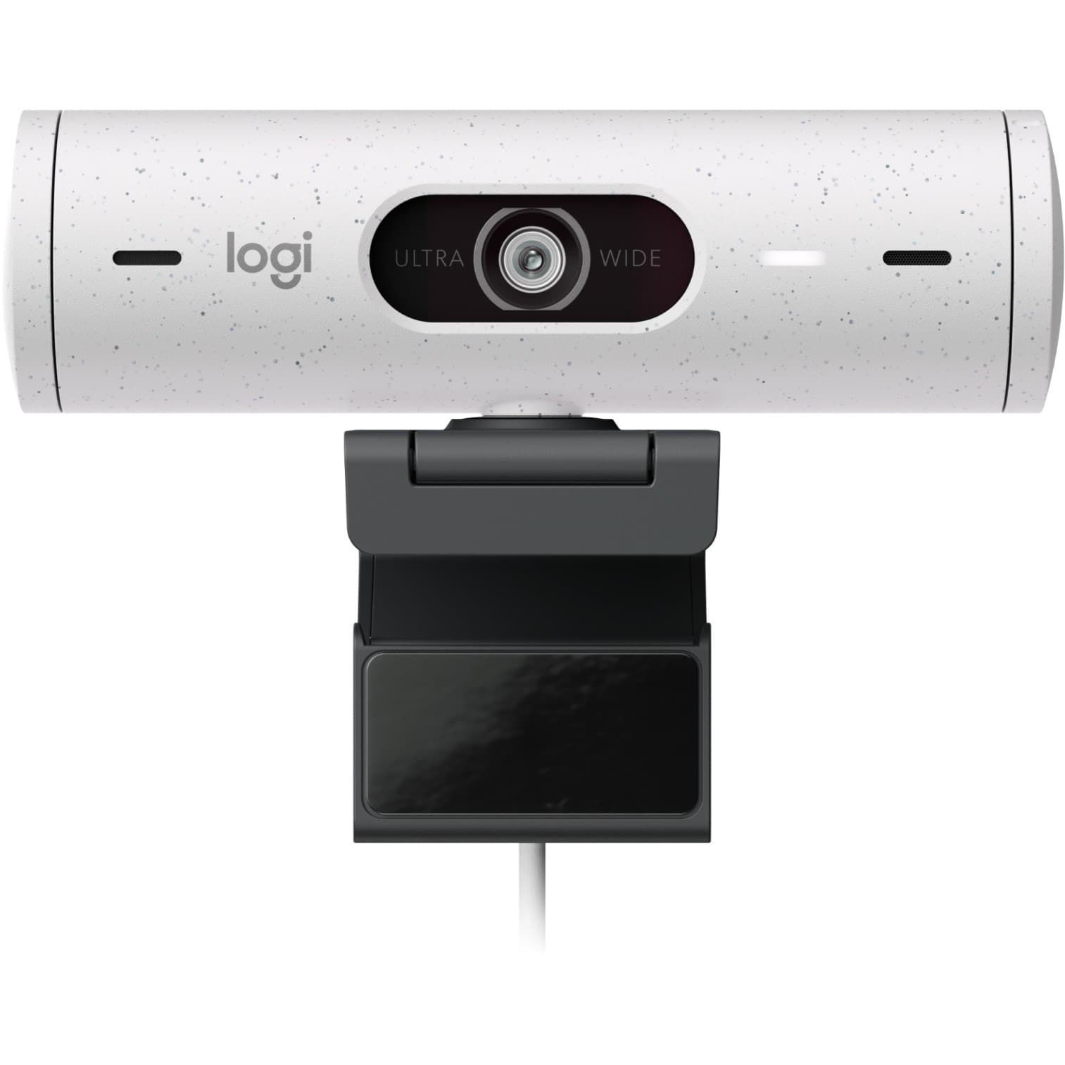 Logitech BRIO 500 Off-White webcam with USB-C connector for 1080p video calls