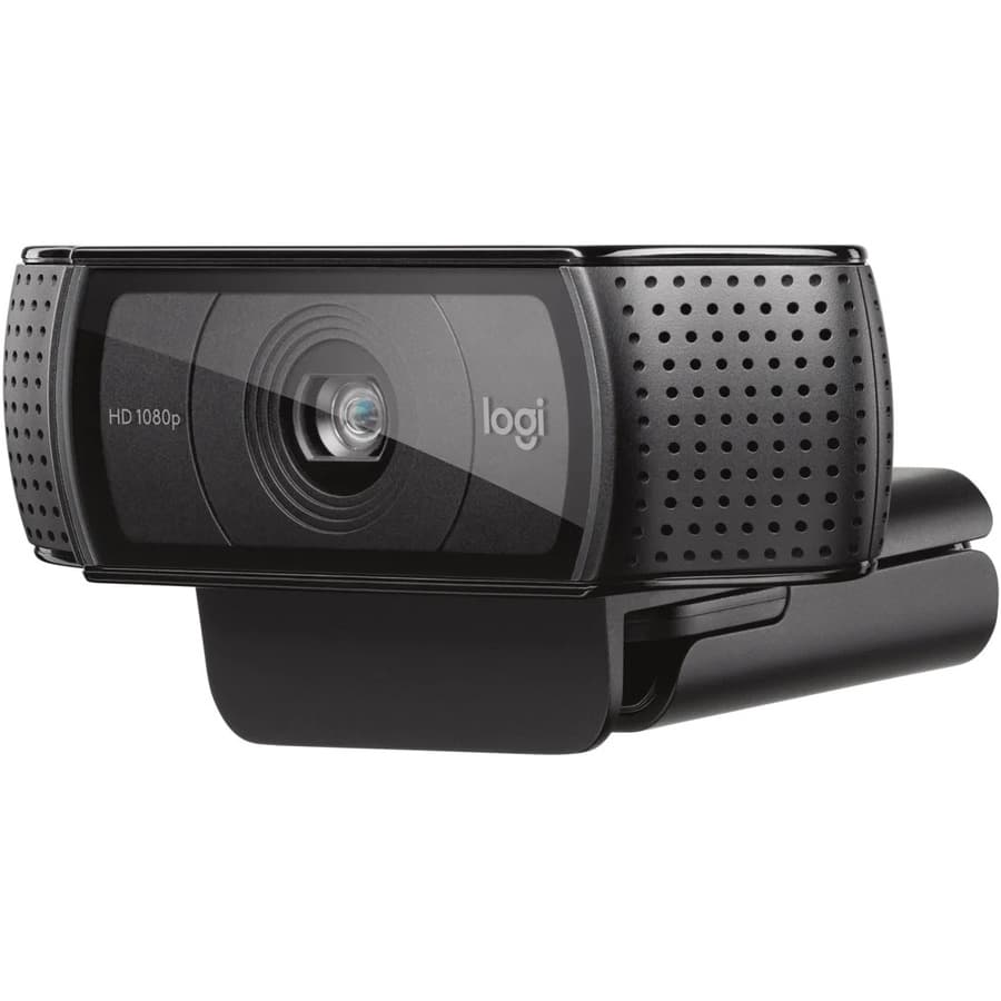 Logitech C920 HD Pro Webcam with autofocus and built-in microphone for Full HD 1080p video