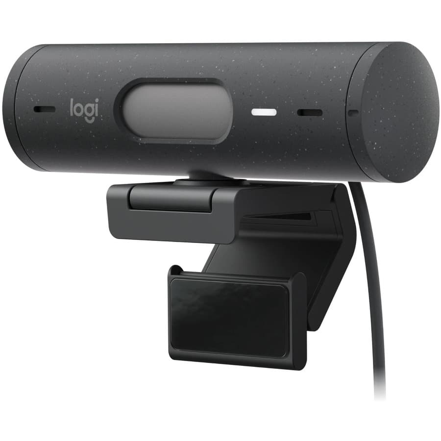 Logitech Brio 505 webcam in graphite with USB-C for business video meetings