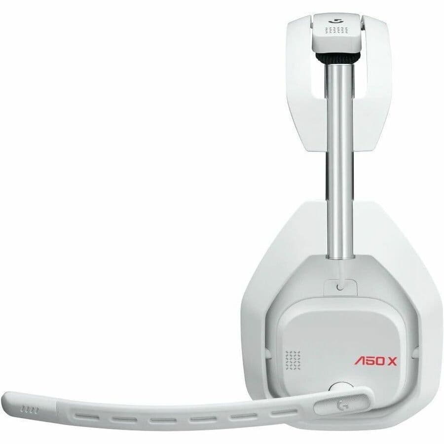 Logitech A50 X wireless gaming headset with base station in white
