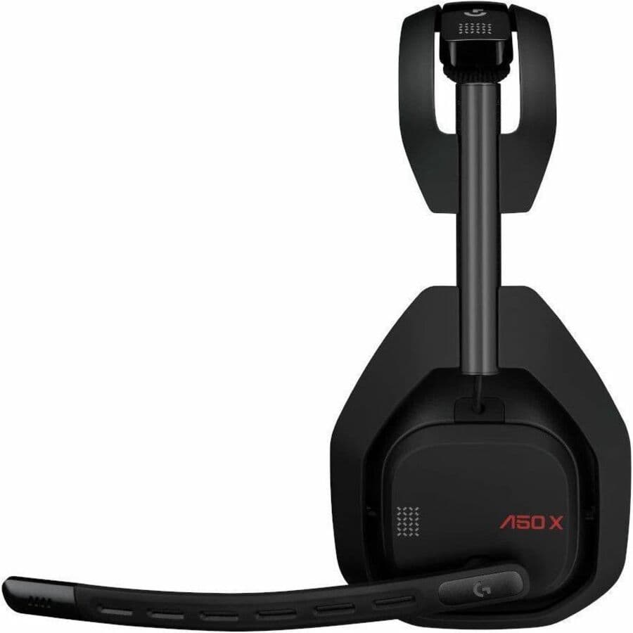 Logitech A50 X wireless gaming headset with HDMI base station and black finish
