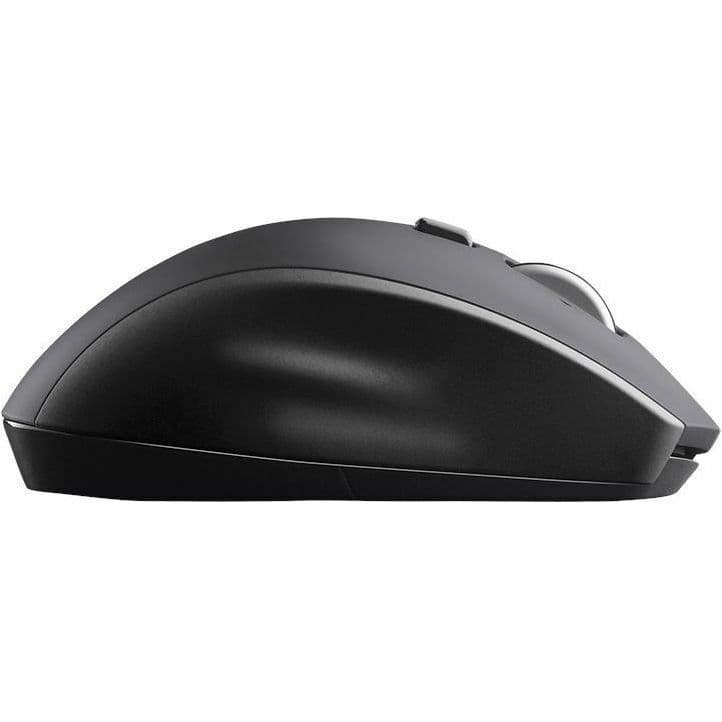 Logitech Marathon M705 wireless mouse, full-size shape, additional side buttons visible