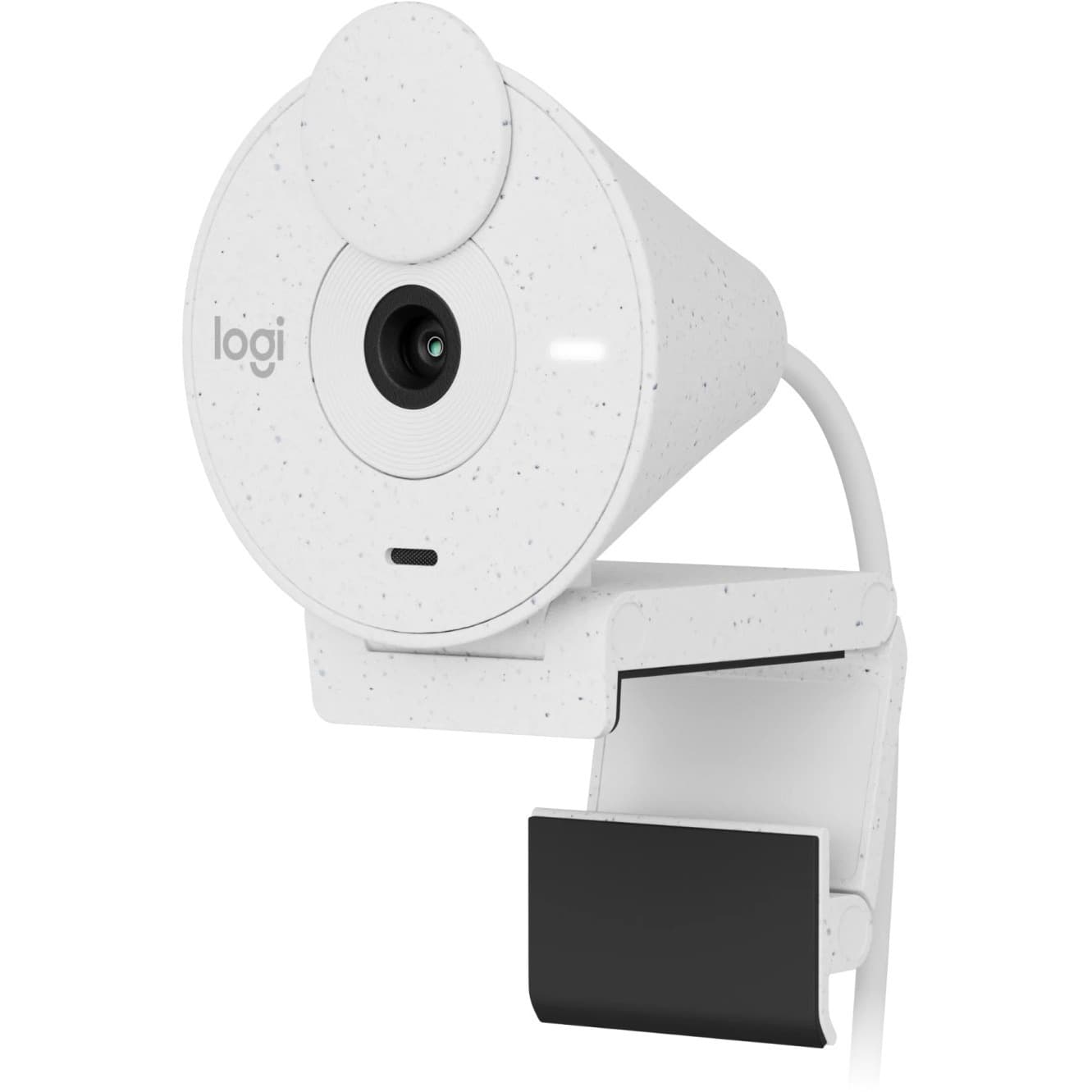 Logitech Brio 300 Off-White USB-C webcam with 1080p video and built-in microphone