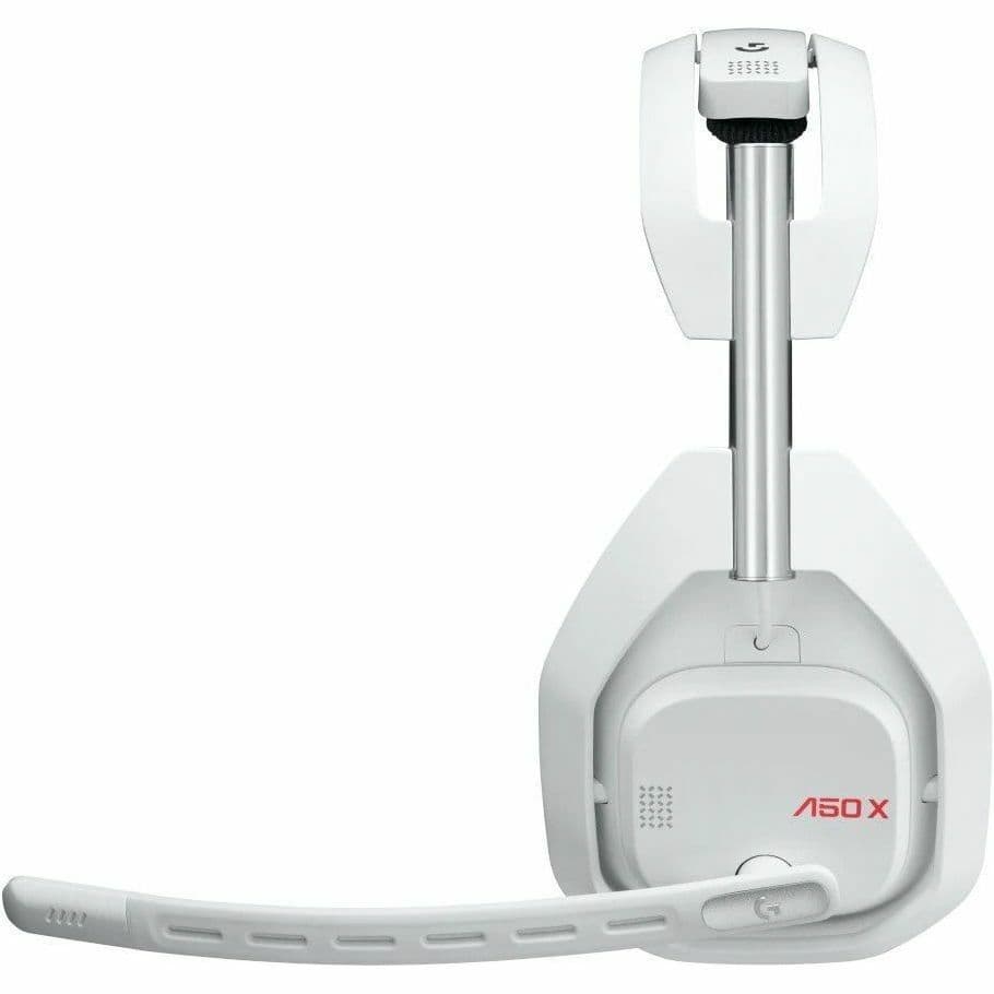 Logitech A50 X wireless gaming headset with base station in white