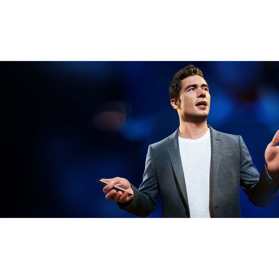 Logitech Spotlight presentation remote in silver for slide navigation up to 100 ft away