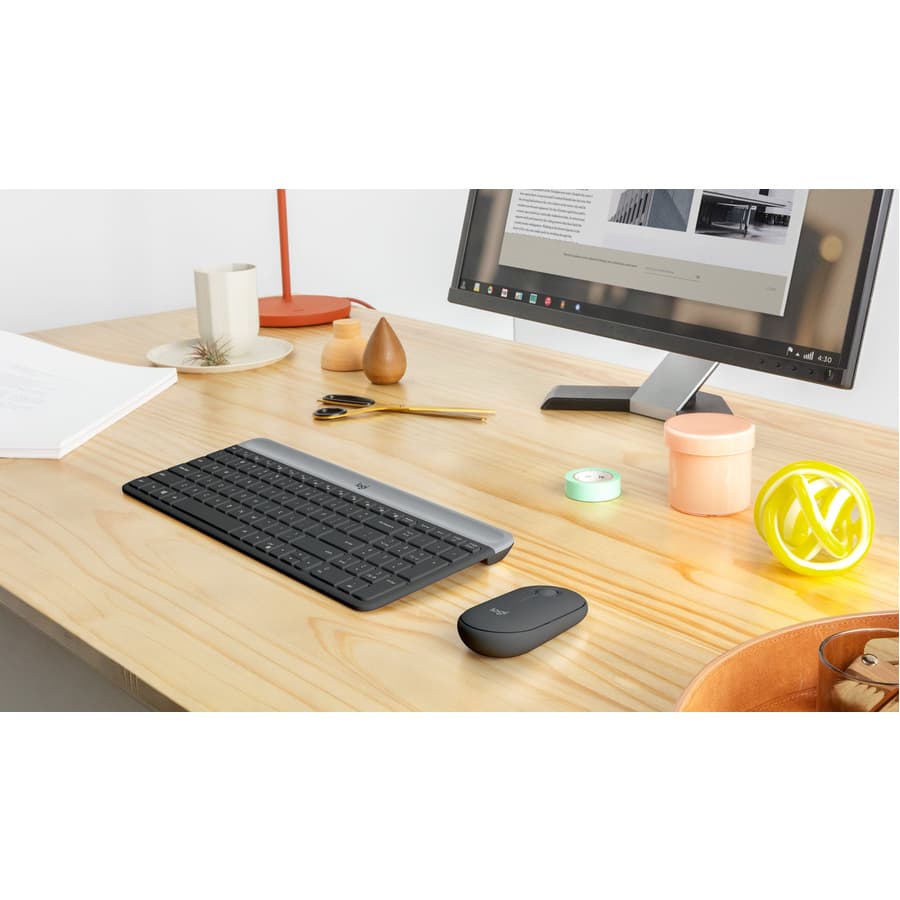 Logitech MK470 slim wireless keyboard and mouse combo in graphite