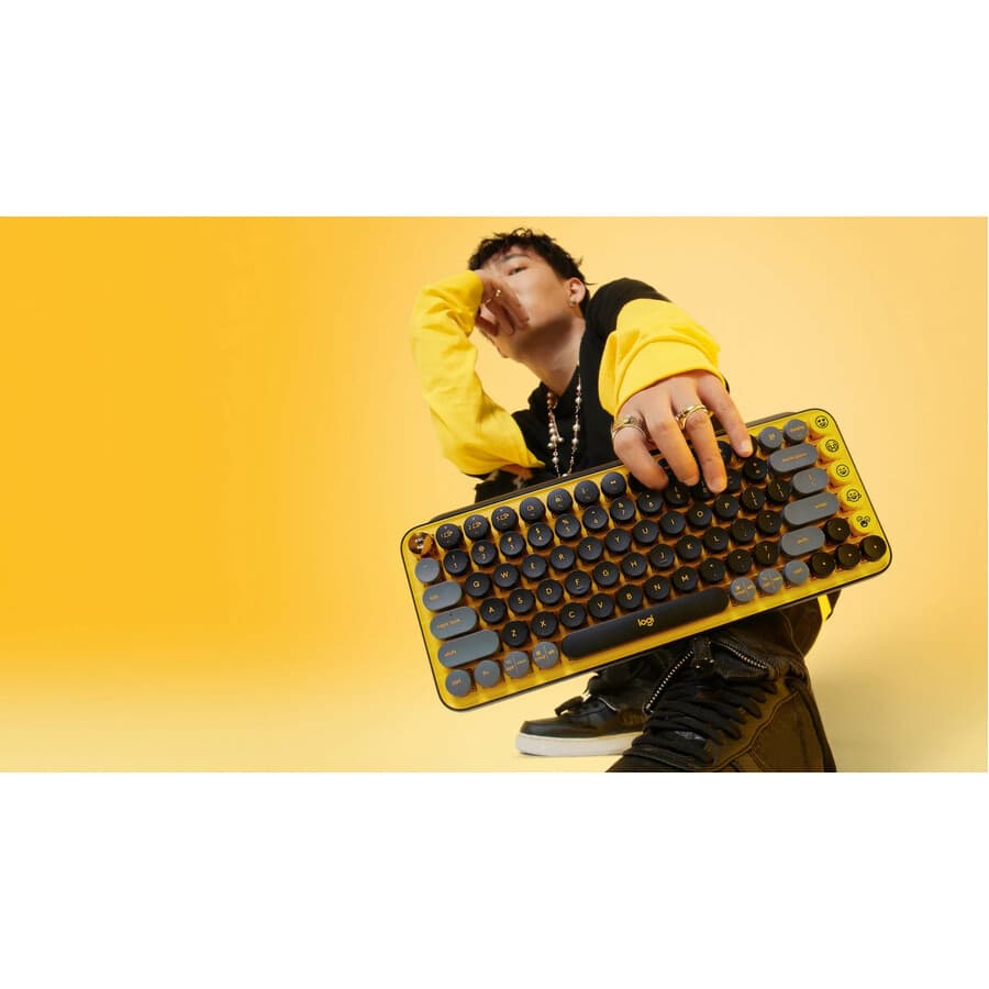 LA POP KEY WLS MECH KYBD EMOJI YLW SP view 7