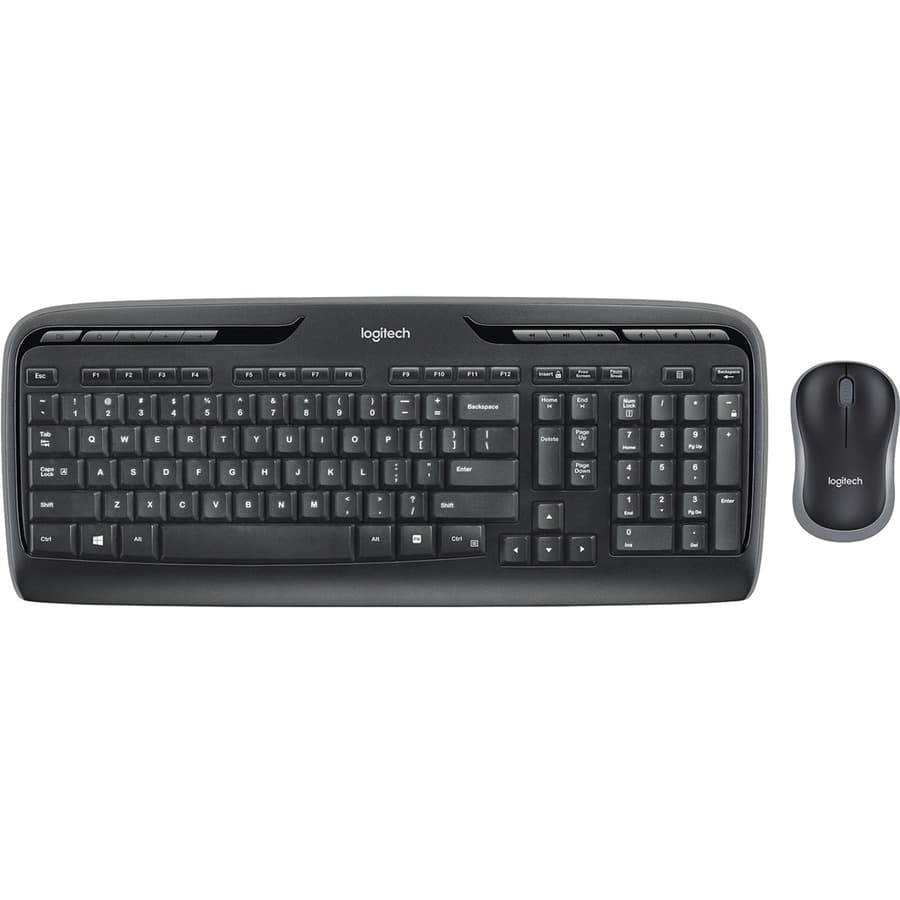 Logitech Wireless Desktop MK320 Combo, 2.4 GHz Wireless | Keyboard Mouse Set