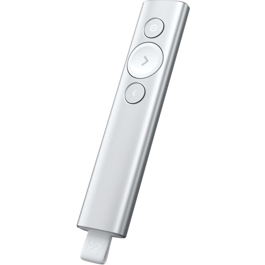 Logitech - Computer Accessories Spotlight Presentation Remote Silver Navigate Slides 100ft Away