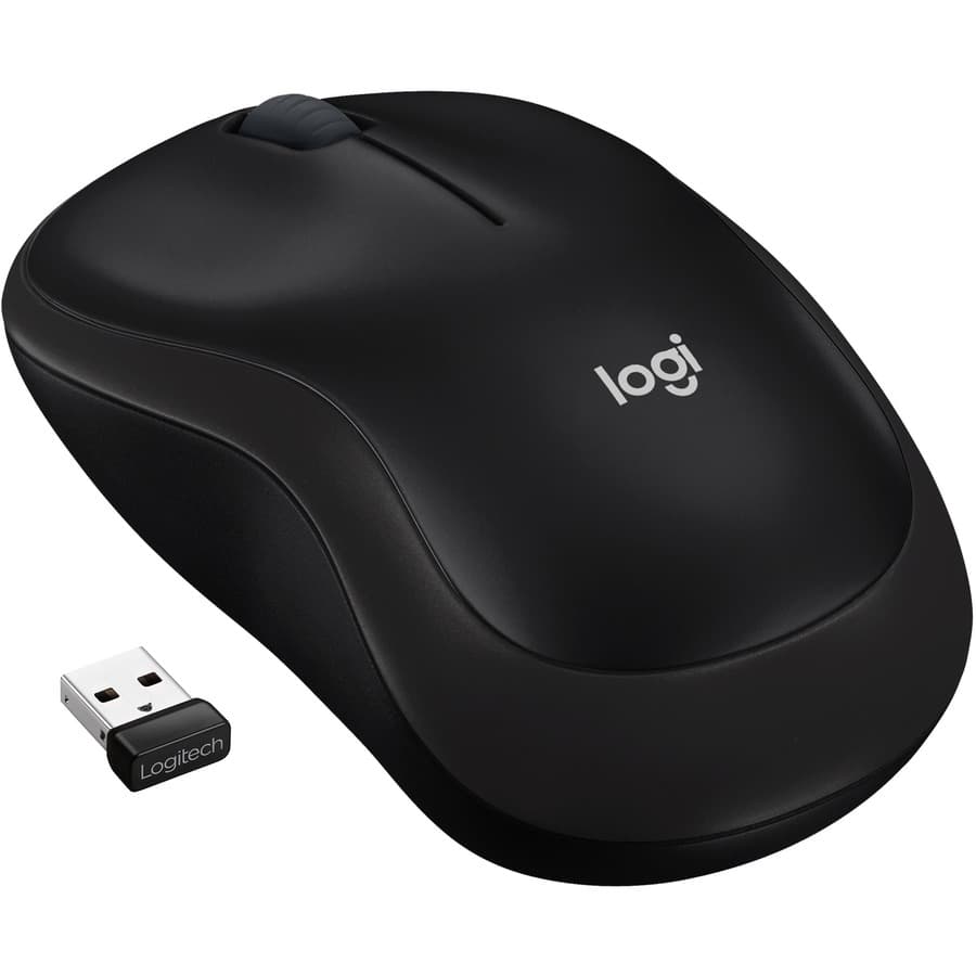 LOGITECH M185 WIRELESS MOUSE-BLACK view 1